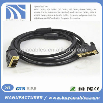 6FT DVI-D cable M / M 24 + 1 para la PC D-VHS DVD LCD HDTV 1080P